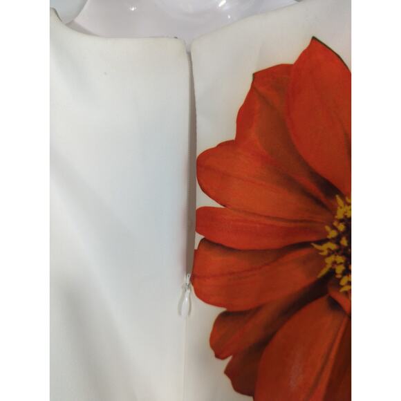 Calvin Klein Single Flower Sheath Dress Women's 4 NWT Corpcore Preppy Modest - Picture 6 of 10